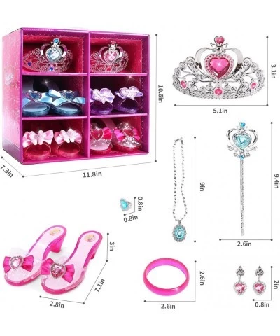 Princess Dress Up Shoes and Jewelry Toys Pretend Play Fashion Princess Accessories of Crowns Necklaces Bracelets Rings Beauty...