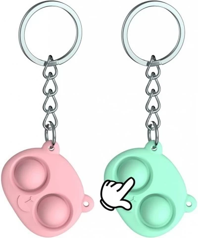 Mini Fidget Sensory Toy Pop Bubbles Fidget It Keychain Stress Relief Hand Toys for Kids Adults Anxiety - Handheld Mini Fidget...