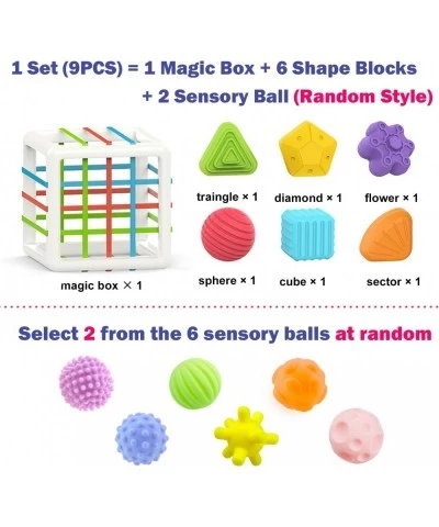 Baby Shape Sorting Toys Set Toys for 1-2 Year Old Boys and Girls 8 PCS Sensory Toys with Activity Cube Set Montessori Toys fo...