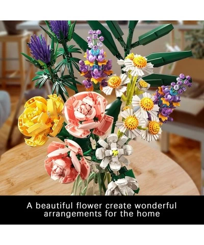 Flower Bouquet Building Set Pink Rose Flowers Toy Gift for Adults Girls and Kids New 2022 (825 Pieces) $70.92 Toy Building Sets