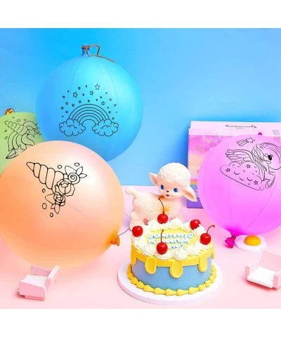 30 Pack Unicorn Party Favors Punch Balloons Large Punching Ball Latex Balloons with Rubber Band Handle for Kids Birthday Part...