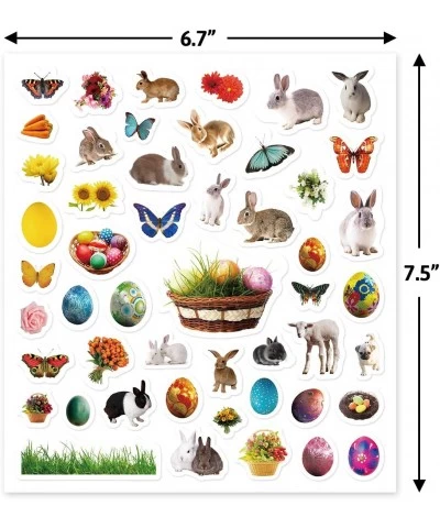 Easter Stickers for Kids Realistic Bunny and Flower 8 Sticker Sheets 400 Pcs Party Home Classroom Decoration $13.00 Kids' Sti...