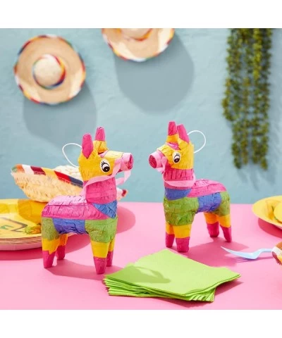 3 Piece Mini Rainbow Donkey Pinata Set for Cinco de Mayo Party Decorations Birthdays Mexican Fiesta Supplies (4 x 7.5 x 2 In)...