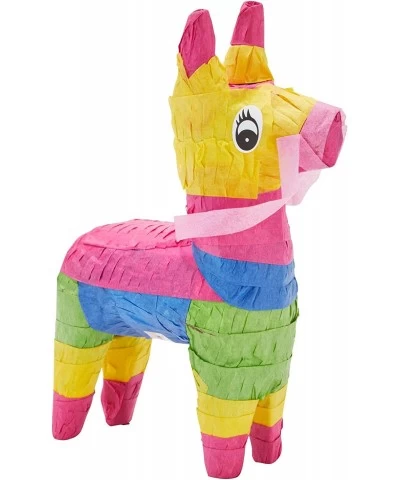 3 Piece Mini Rainbow Donkey Pinata Set for Cinco de Mayo Party Decorations Birthdays Mexican Fiesta Supplies (4 x 7.5 x 2 In)...