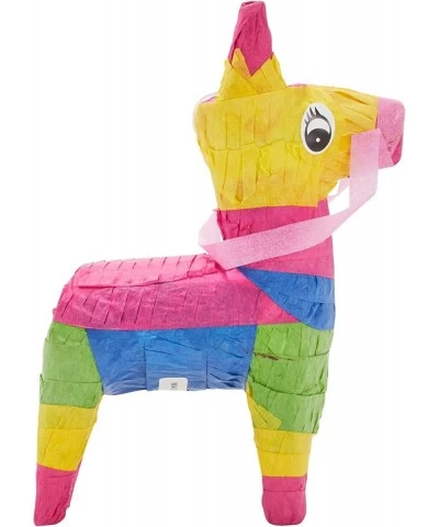 3 Piece Mini Rainbow Donkey Pinata Set for Cinco de Mayo Party Decorations Birthdays Mexican Fiesta Supplies (4 x 7.5 x 2 In)...