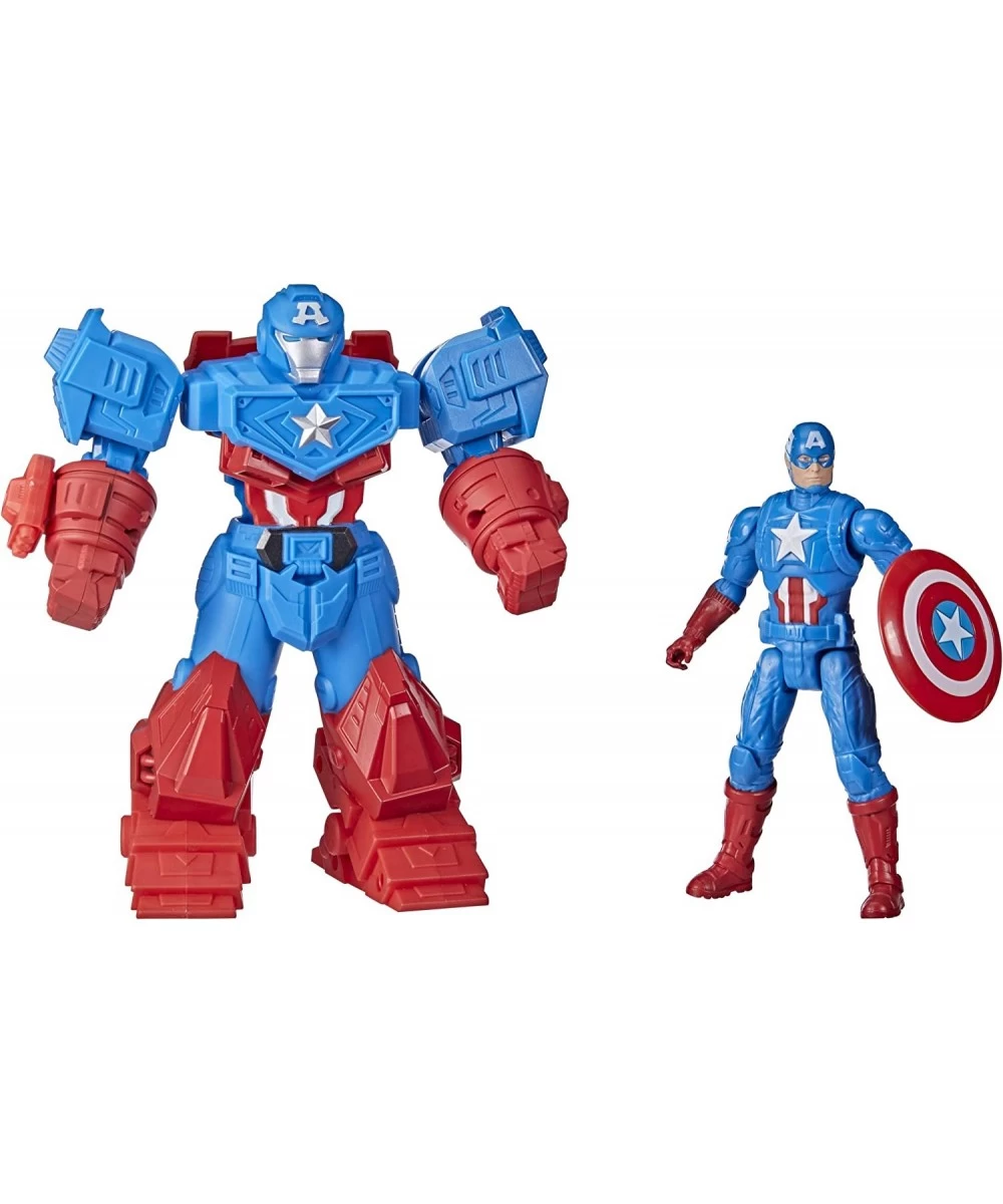 Marvel Mech Strike 8-inch Super Hero Action Figure Toy Ultimate Mech Suit Captain America for Kids Ages 4 and Up $49.51 Actio...