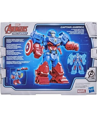 Marvel Mech Strike 8-inch Super Hero Action Figure Toy Ultimate Mech Suit Captain America for Kids Ages 4 and Up $49.51 Actio...