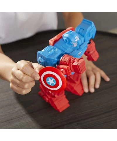 Marvel Mech Strike 8-inch Super Hero Action Figure Toy Ultimate Mech Suit Captain America for Kids Ages 4 and Up $49.51 Actio...