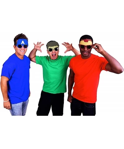 Costume Sunglasses Large Captain America Party Favors UV400 Blue/White $18.29 Kids' Dress-Up Accessories