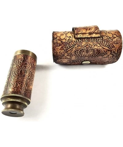 Nautical Handheld Pirate Brass Telescope with Box/Case Sailor Home Decor Pirate Captain Boat Gift (6" Kelvin & Hughes) $20.53...