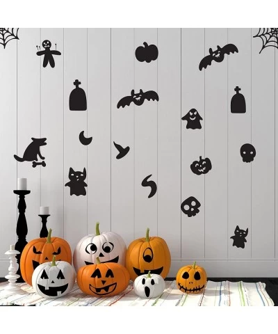 78 Pieces Pumpkin Decorating Stickers Jack O Lantern Decorating Stickers Pumpkin Eyes Face Decorating Craft Kits Halloween Pu...