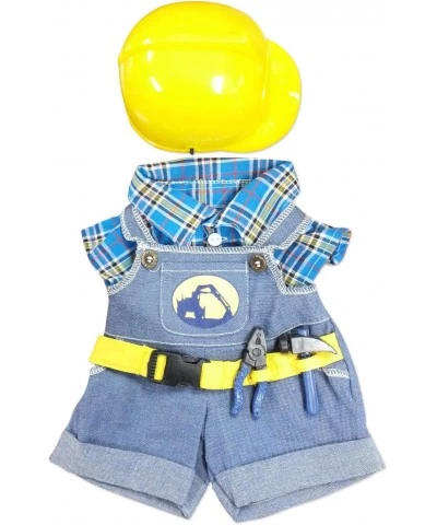 Construction Worker with Hard Hat Outfit Teddy Bear Clothes Fit 14" - 18" Build-a-Bear and Make Your Own Stuffed Animals $34....