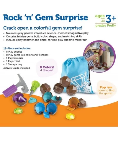 Rock 'n Gem Surprise Sorting Matching & Counting Skills Activity Set Early STEM 19 Pieces Ages 3+ $30.67 Early Development & ...