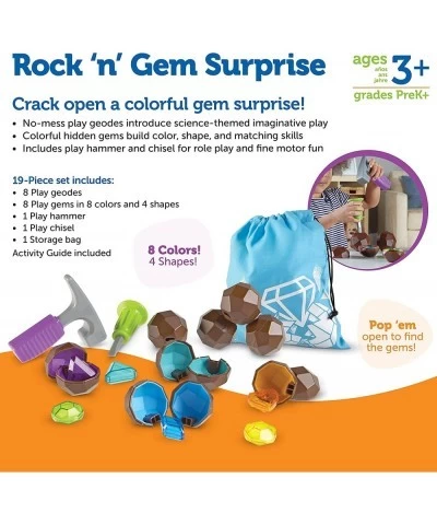 Rock 'n Gem Surprise Sorting Matching & Counting Skills Activity Set Early STEM 19 Pieces Ages 3+ $30.67 Early Development & ...