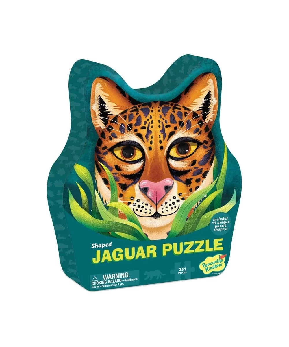 Jaguar-Shaped Puzzle – 251-Piece Puzzle for Kids Ages 7 & up – Includes 15 Fun-Shaped Puzzle Pieces – Great for Classrooms or...