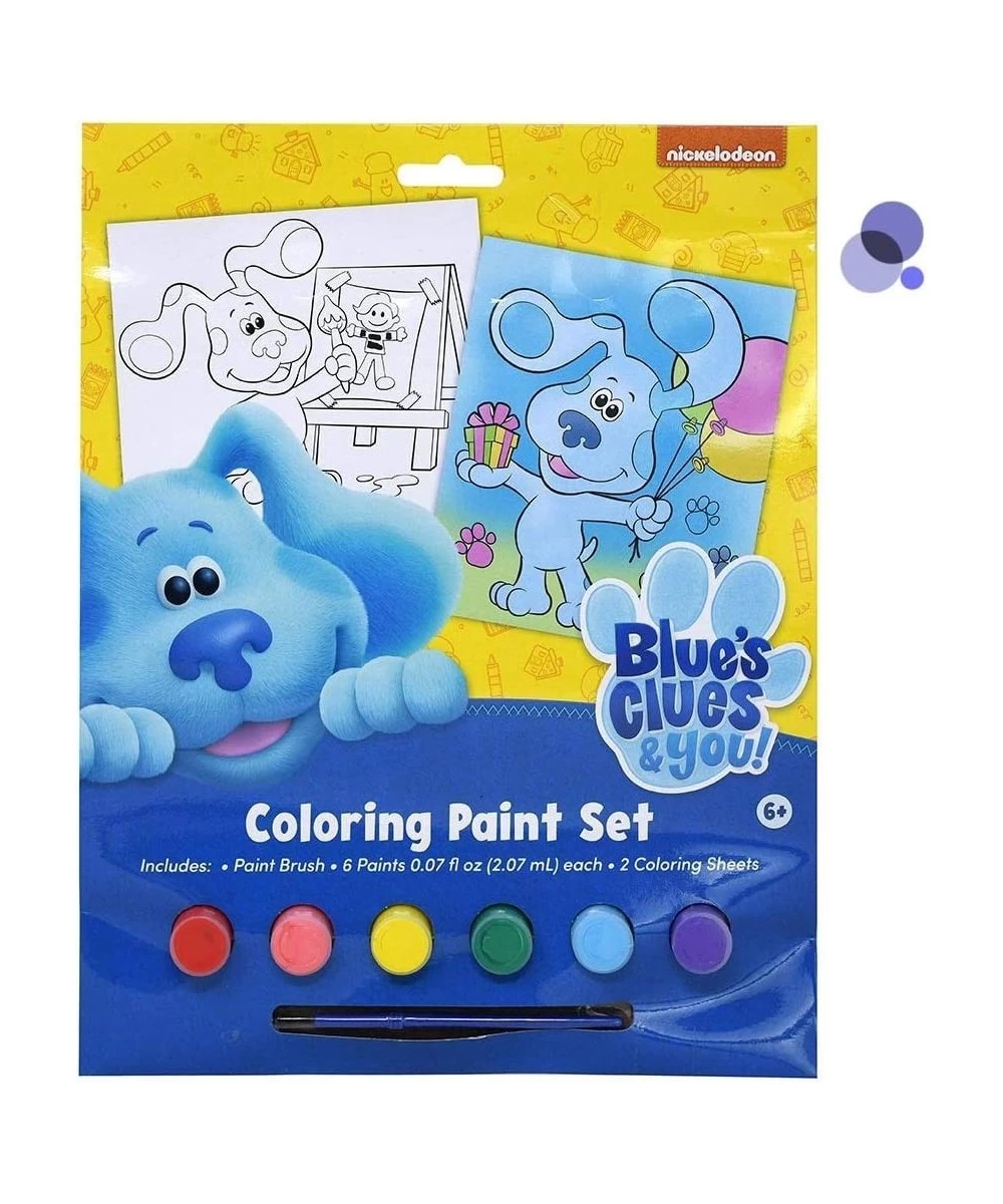 Nickelodeon Kids Coloring Paint Set with 6 Colors Paint Brush and 2 Poster Sheets $14.77 Kids' Drawing & Writing Boards