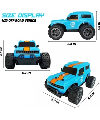 1:20 Scale Remote Control Car High Speed Monster Rc Cars All Terrains Offroad Jeep Truck with Rechargeable Batteries Electric...