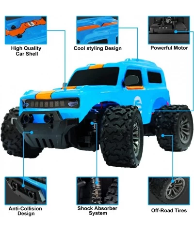 1:20 Scale Remote Control Car High Speed Monster Rc Cars All Terrains Offroad Jeep Truck with Rechargeable Batteries Electric...