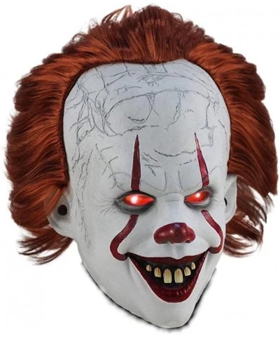 IT Creepy Mask Scary Clown Mask for Cosplay halloween party Prop Decoration $43.62 Kids' Dress-Up Accessories