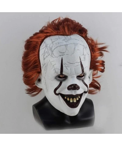 IT Creepy Mask Scary Clown Mask for Cosplay halloween party Prop Decoration $43.62 Kids' Dress-Up Accessories