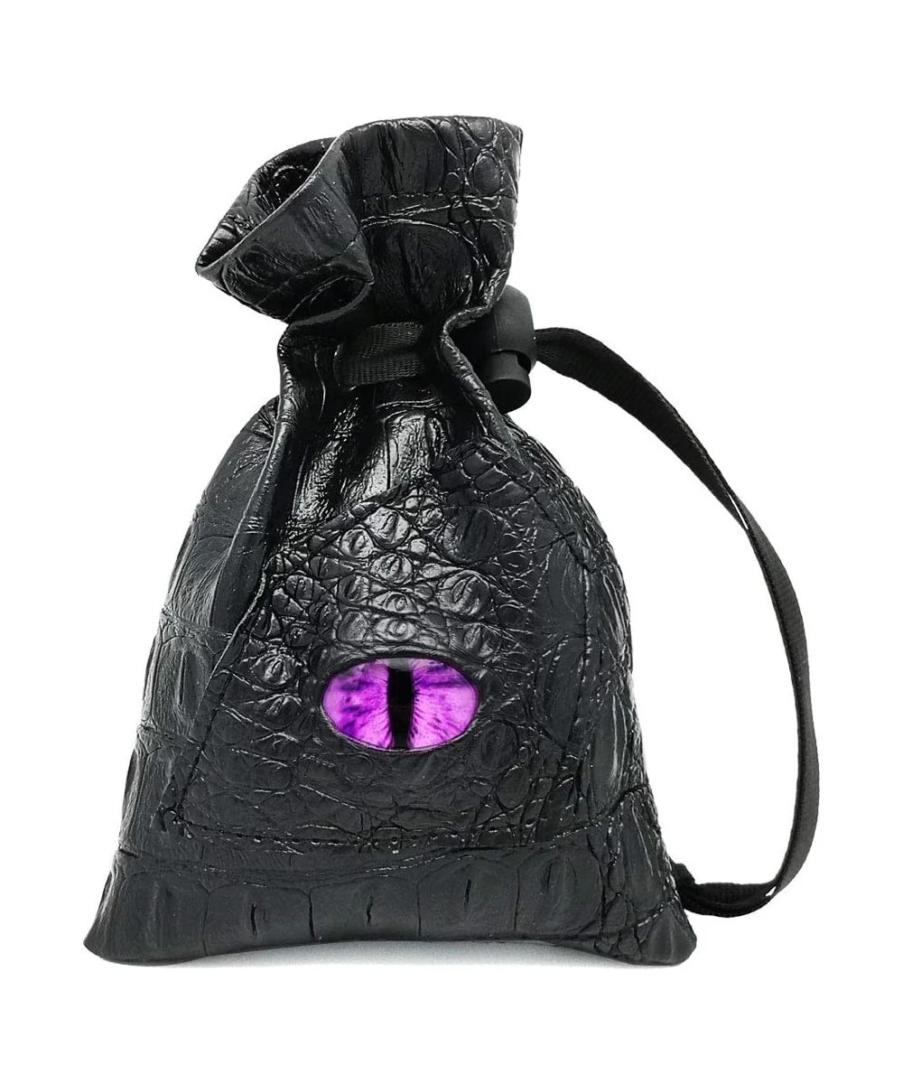 Dragon Dice Bag Small Drawstring Leather DND Dice Pouch Storage Bag for D&D Dungeons and Dragons Gift Coins and Accessories (...