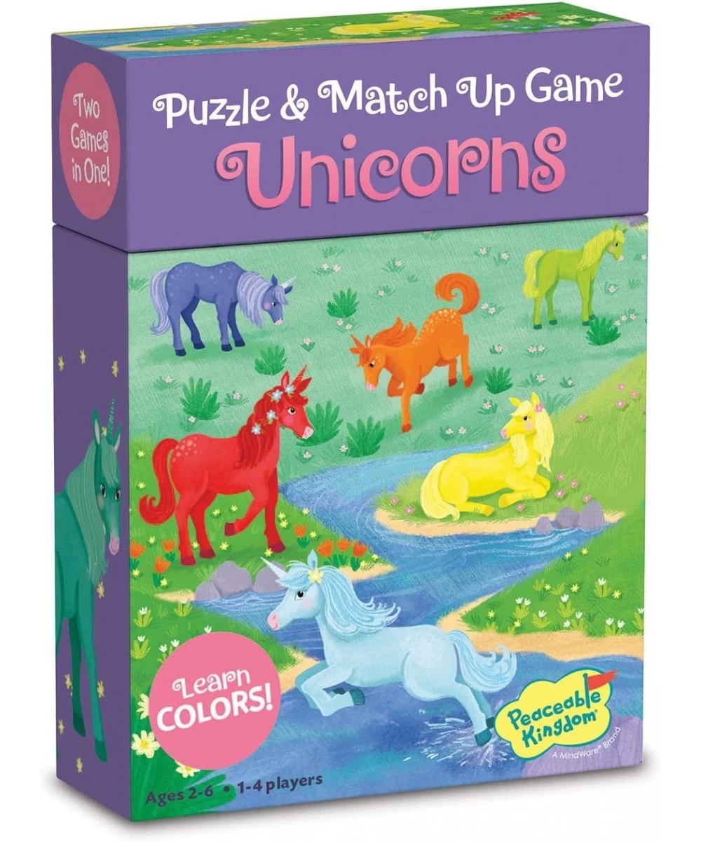 Unicorn Puzzle and Match Up Game $17.09 Card Games