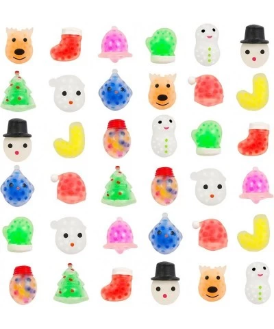 36 Pcs Christmas Mini Sensory Stress Ball Pack for Kids Girls Boys Squeeze Toy with Water Beads to Stress Reliever Great for ...