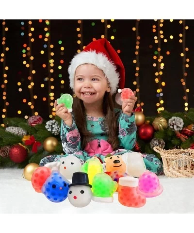 36 Pcs Christmas Mini Sensory Stress Ball Pack for Kids Girls Boys Squeeze Toy with Water Beads to Stress Reliever Great for ...