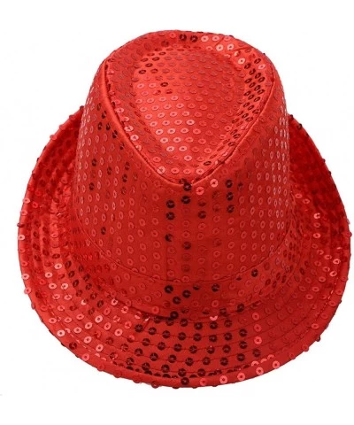 Kids Boys Girls Sequins Party Fedora Hat Jazz Hip Hop Dance Costume Funky Disco Glitter Cap Accessory $27.41 Kids' Costumes