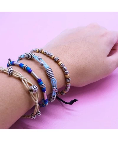 12 Assorted VSCO Girl Ankle Bracelets for Women Friendship Bracelets for Teen Girls Handmade Braided VISCO Anklets Bracelets ...