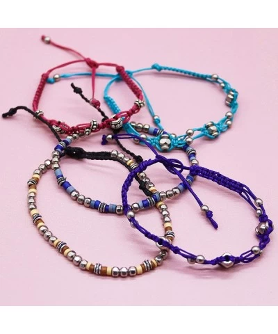 12 Assorted VSCO Girl Ankle Bracelets for Women Friendship Bracelets for Teen Girls Handmade Braided VISCO Anklets Bracelets ...