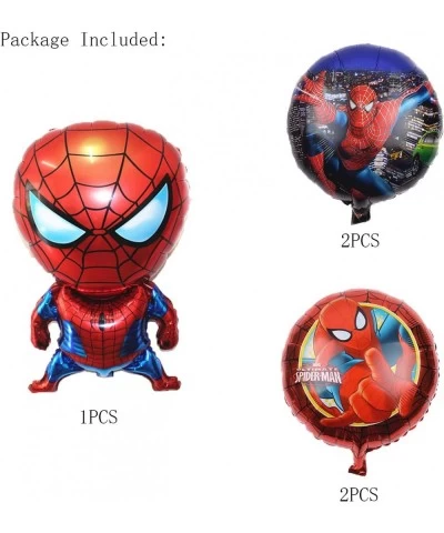 Spiderman Foil Balloons Party Supplier 5PCS Superhero Spiderman Foil Balloons for Kids Birthday Baby Shower Decorations $14.6...