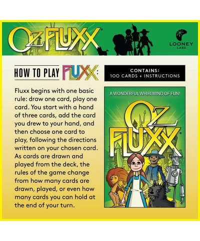 Oz Fluxx Card Game- Best Family Card Games for Kids Teen Adults Party Games Kids Card Games Kid Games Adult Games Birthday Gi...