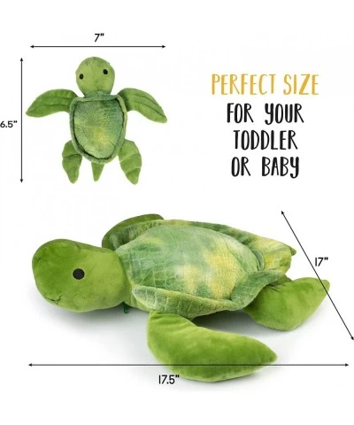 Talking Stuffed Mommy Sea Turtle with 3 Baby Turtles in her Tummy | Plush Turtles | Stuffed Turtle | Stuffed Animal Family | ...