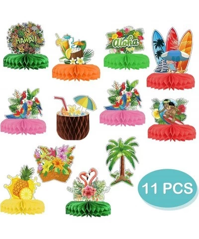 Hawaiian Luau Honeycomb Centerpieces for Tables Tiki Table Centerpieces Tiki Bar Decorations Tropical Centerpieces for Tables...