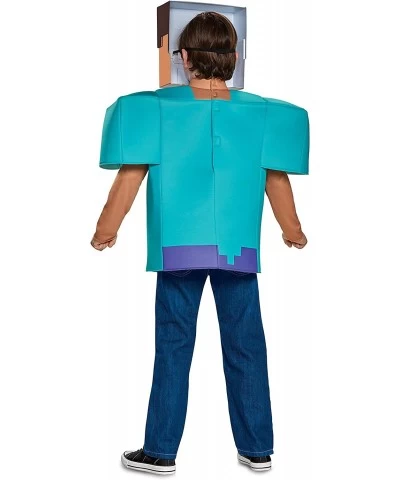 Steve Classic Minecraft Costume Multicolor Large (10-12) $47.45 Kids' Costumes