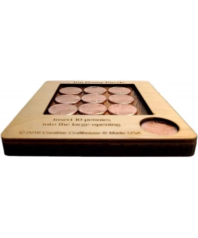 10 Penny Puzzle - A Circle Packing Problem - Ten Mint Pennies are Included $16.72 Brain Teaser Puzzles