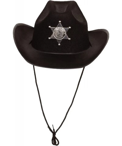 Kids Black Sheriff Cowboy Hat - Sheriff Party - Police Dress Up - Draw String Costume Hat - Funny Party Hats $27.35 Kids' Dre...