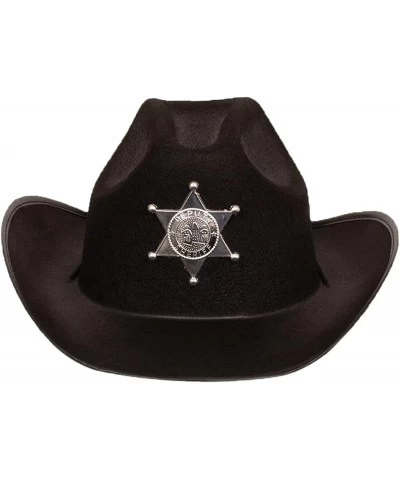 Kids Black Sheriff Cowboy Hat - Sheriff Party - Police Dress Up - Draw String Costume Hat - Funny Party Hats $27.35 Kids' Dre...