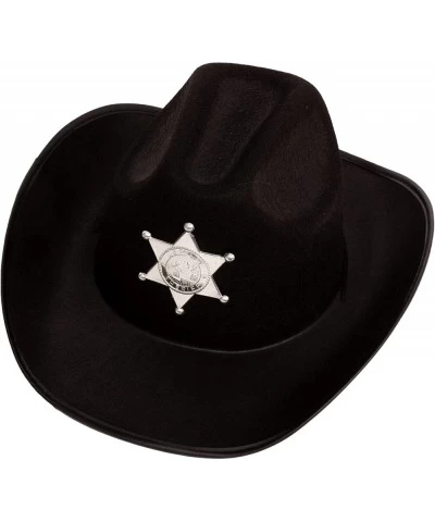 Kids Black Sheriff Cowboy Hat - Sheriff Party - Police Dress Up - Draw String Costume Hat - Funny Party Hats $27.35 Kids' Dre...