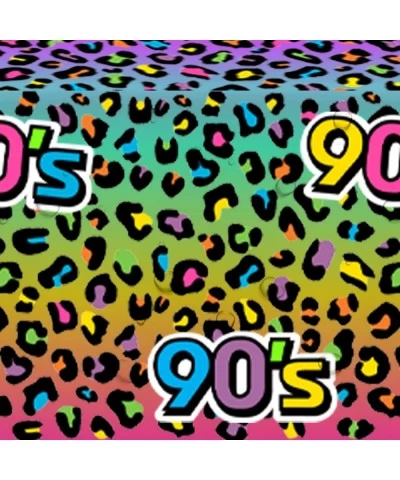 90's Party Decorations Tablecloth - Disposable 90s Theme Party Table Cover Supplies 90s Birthday Party Table Cloth Decoration...