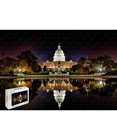 1000 Piece Jigsaw Puzzle - Gorgerous Washington Dc Wooden Materials 29.5 X 19.6 Inch Photomosaic Box $68.96 Jigsaw Puzzles