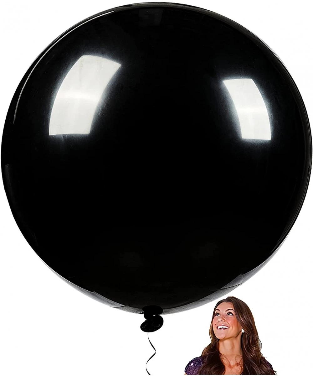 Black Balloons 4 pcs 36 inch Large Balloons Party Balloons for Birthday Party Latex Balloons Helium Balloons Black Party Deco...