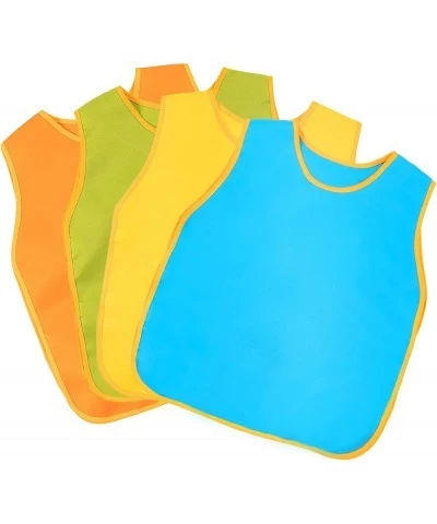 4PCS Kids Art Smocks Waterproof Art Painting Aprons Sleeveless Children Art Aprons Smocks for Kids Painting Feeding Toddler P...