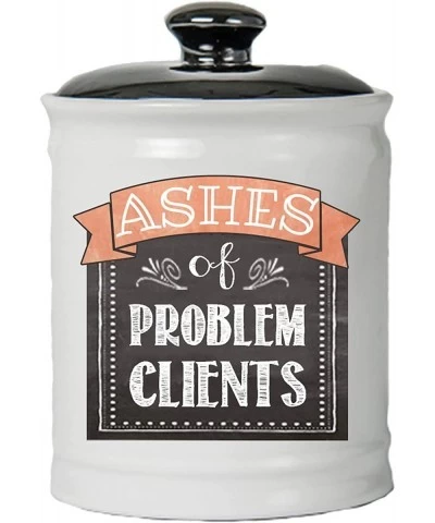 Ashes of Problem Clients Piggy Bank for Adults Ceramic Candy Jar $50.38 Kids' Money Banks