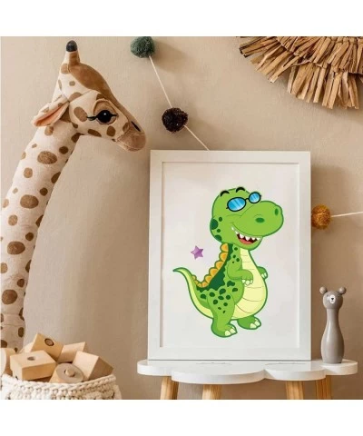 36 Sheet Reusable Dinosaur Stickers Make A Dinosaur Stickers for Kids 3+ Make-a-Face Party Favors DIY Stickers for Children D...