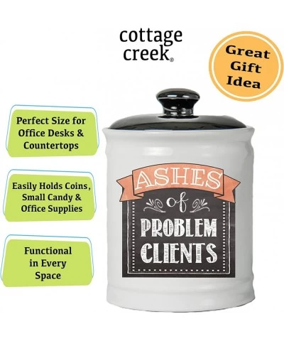 Ashes of Problem Clients Piggy Bank for Adults Ceramic Candy Jar $50.38 Kids' Money Banks