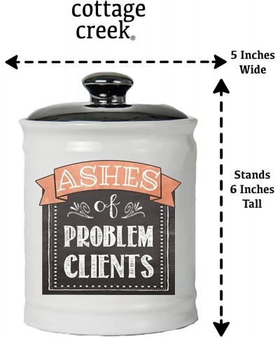 Ashes of Problem Clients Piggy Bank for Adults Ceramic Candy Jar $50.38 Kids' Money Banks