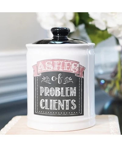 Ashes of Problem Clients Piggy Bank for Adults Ceramic Candy Jar $50.38 Kids' Money Banks