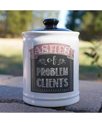 Ashes of Problem Clients Piggy Bank for Adults Ceramic Candy Jar $50.38 Kids' Money Banks